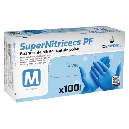 Icemedics Guantes Nitrilo SuperNitricecs PF – Caja 10 dosificadores - SP Integra Canarias