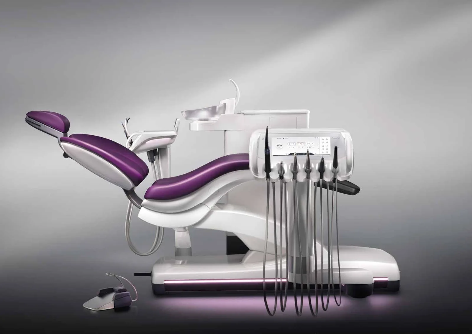 Unidad de tratamiento Dentsply Sirona Axano completa con lámpara LEDview Plus y monitor
