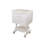 Zilfor - Carrito Móvil 4 Cajones Blanco, Encimera Laminada Mod. RC4K