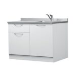 Zilfor - Conjunto Mobiliario Auxiliar Metálico con Grifo y Lavabo