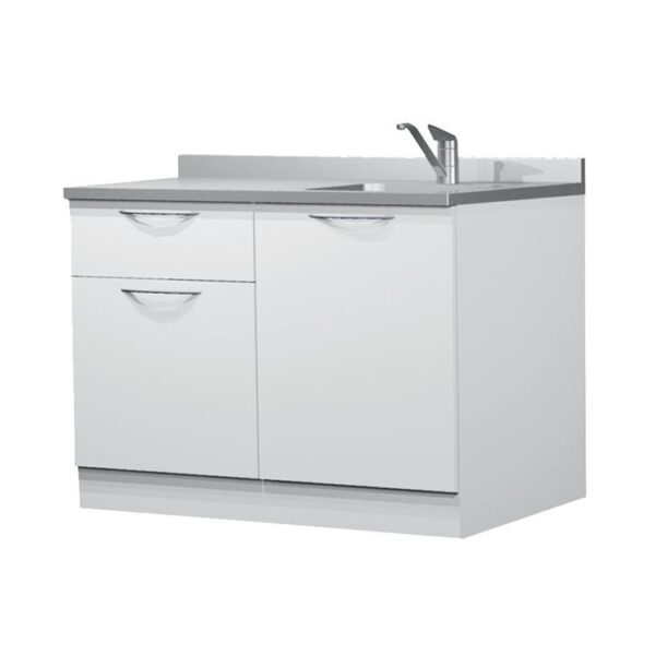 Zilfor - Conjunto Mobiliario Auxiliar Metálico con Grifo y Lavabo - SP Integra Canarias