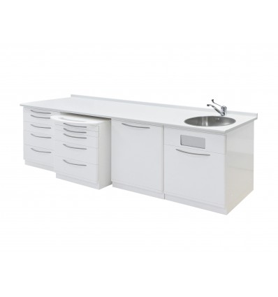 Zilfor - Conjunto 4 Módulos Mobiliario (Lavabo a Derecha) - SP Integra Canarias