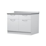 Zilfor - Conjunto Mobiliario Auxiliar Metálico, sobre Acero Inox