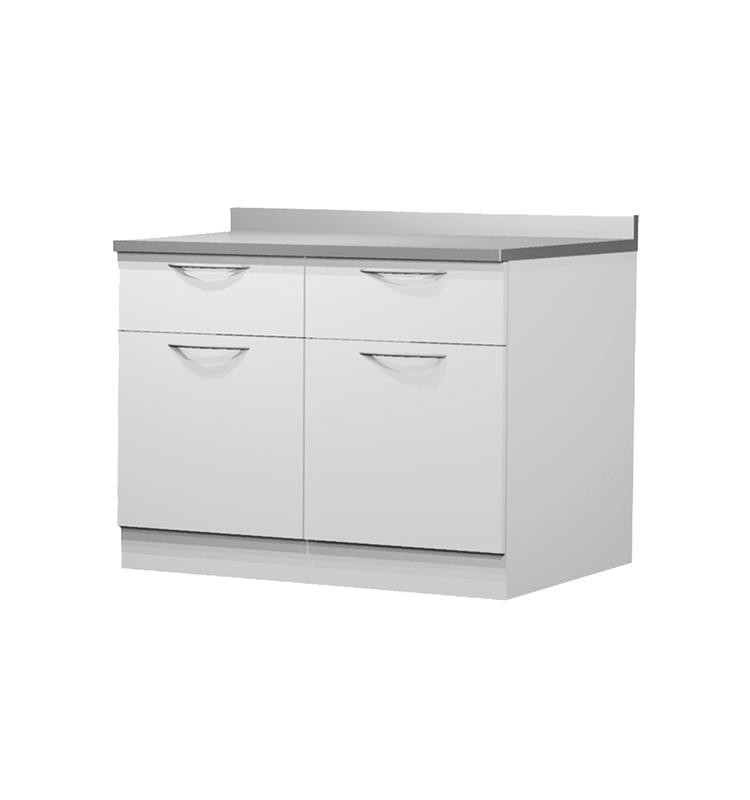 Zilfor - Conjunto Mobiliario Auxiliar Metálico, sobre Acero Inox