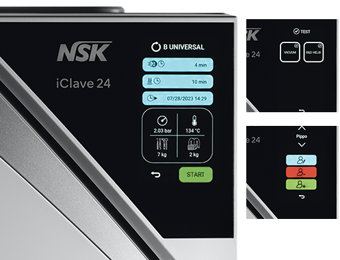 Pantalla táctil capacitiva a color de 4,3 pulgadas del NSK iClave 24, utilizable con guantes
