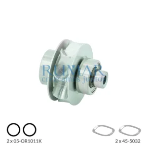 Rotor completo con cartucho compatible para turbina KaVo GENTLEforce 7000B / 7000C, referencia RM-2156