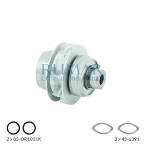 Rotor completo con cartucho compatible para turbina KaVo GENTLEmini LUX 4500 / 5000 B-C, referencia RM-2154