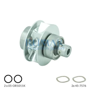 Rotor completo con cartucho compatible para turbina KaVo SMARTtorque 609C / 619L / 619C y Faro MT02 / L, referencia RM-2176