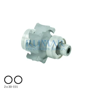 Rotor completo con cartucho compatible para turbina Siemens TS1 / TS2 / 4000SL, referencia RM-2226
