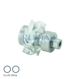 Rotor completo con cartucho compatible para turbina Sirona T1 / T2 Control sin rebaje, referencia RM-2246