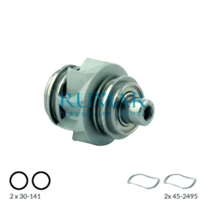 Rotor completo con cartucho compatible para turbina W&H Alegra TE-95 (2014 en adelante), referencia RM-2388