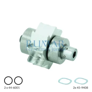 Rotor completo con cartucho compatible para turbina W&H Top Air 398 / 698 / 795 / 798 / 895 / 898, referencia RM-2336