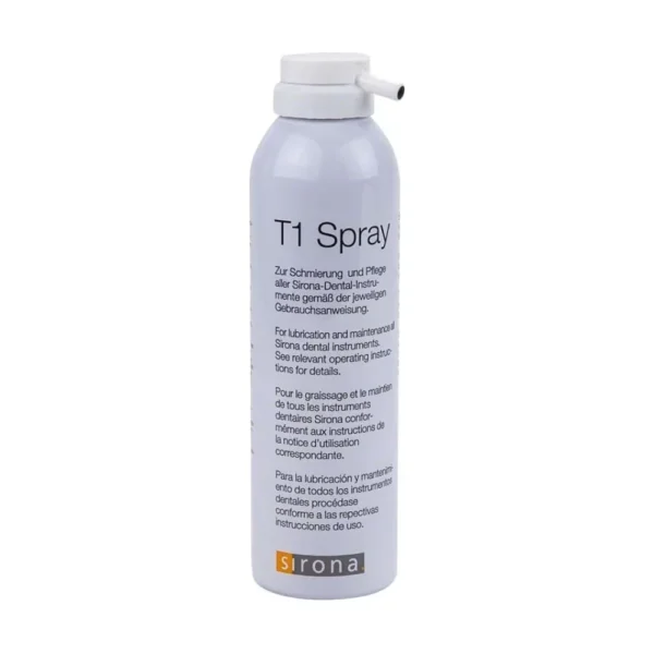 Spray de limpieza y lubricación Dentsply Sirona T1 Spray 250 ml (caja de 6) - SP Integra Canarias