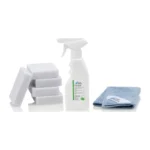 Dürr Dental FD 360, set de limpieza y cuidado de tapicerías con spray de 250 ml, paño de pulido y esponjas