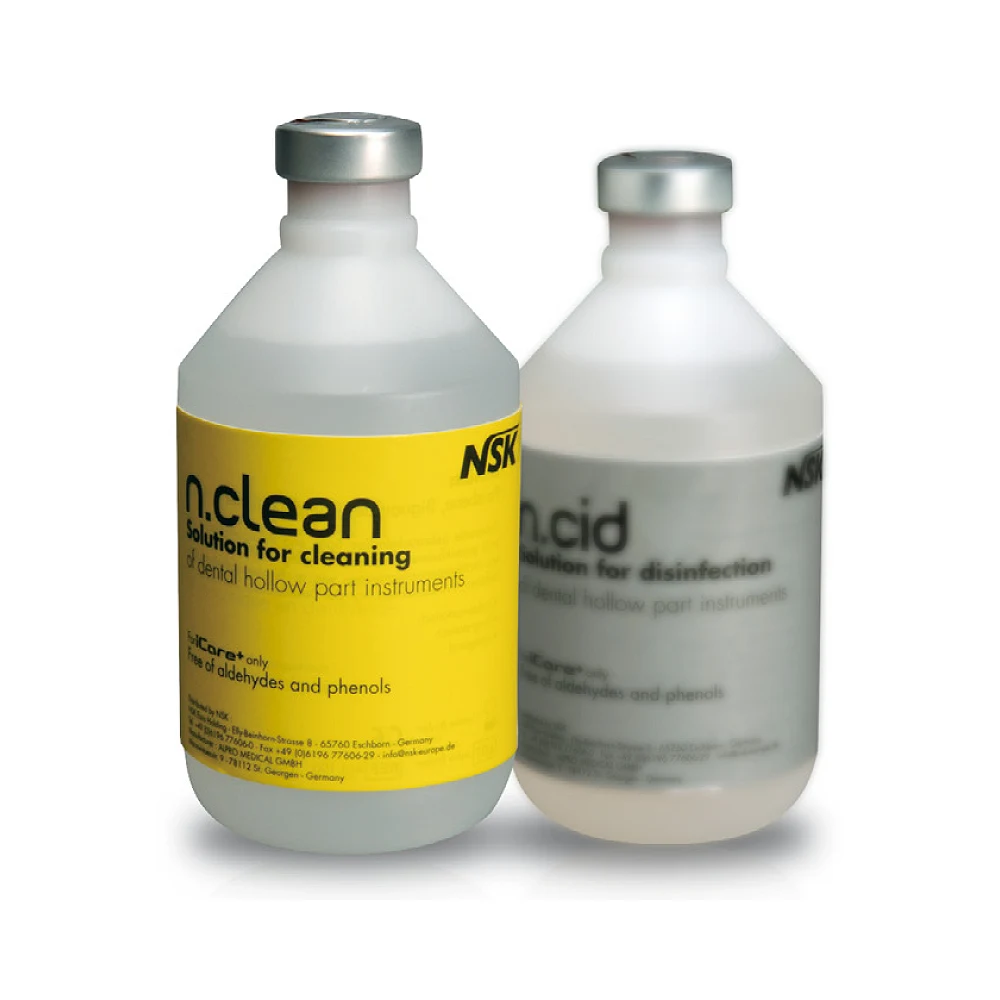 NSK n.cid (desinfección) y n.clean (limpieza), soluciones para iCare+