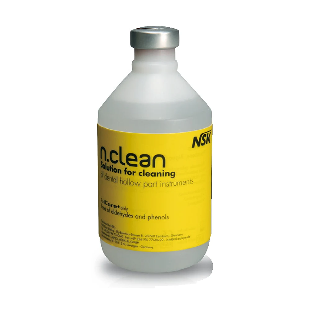 NSK n.clean, solución de limpieza para iCare+, botella de 500 ml