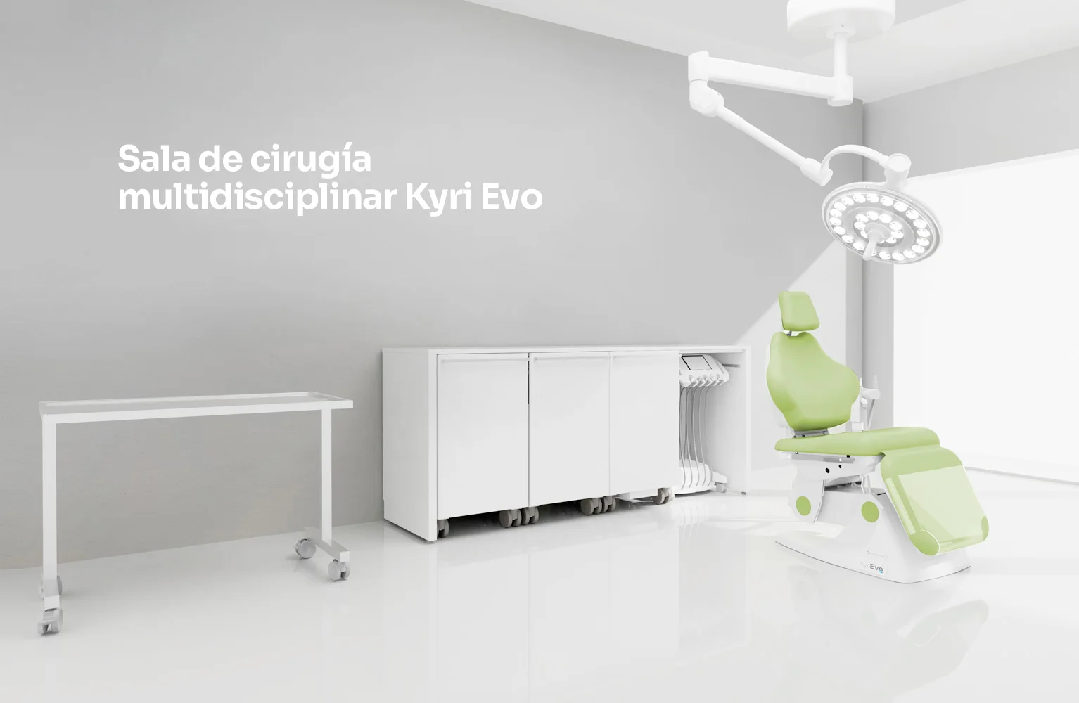 Sala de cirugía dental con lámpara Orion Tech